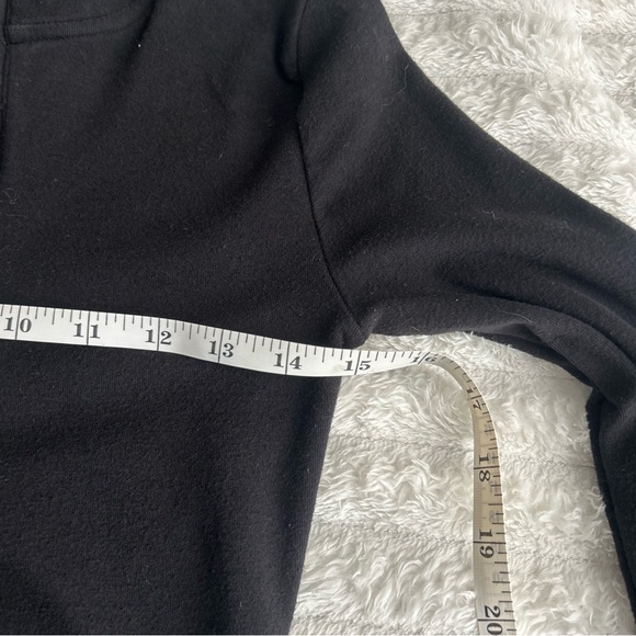 Sunday Best by Aritzia XS Black Cropped Half-Zip Long-Sleeve Top - Picture 8 of 8